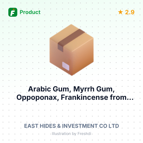 Arabic Gum, Myrrh Gum, Oppoponax, Frankincense – summary card, no photo uploaded yet