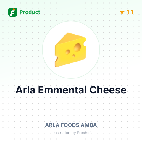 Arla Emmental Cheese – summary card, no photo uploaded yet