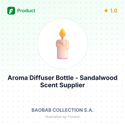 Aroma Diffuser Bottle - Sandalwood Scent – summary card, no photo uploaded yet