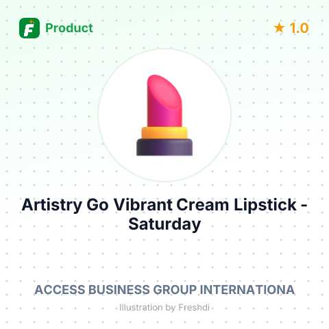 Artistry Go Vibrant Cream Lipstick - Saturday Peach – summary card, no photo uploaded yet
