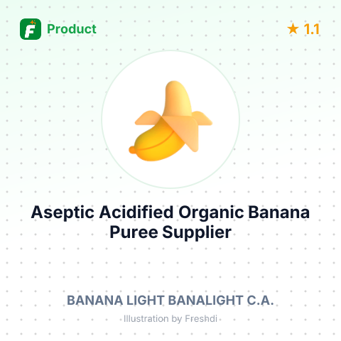 Aseptic Acidified Organic Banana Puree – summary card, no photo uploaded yet