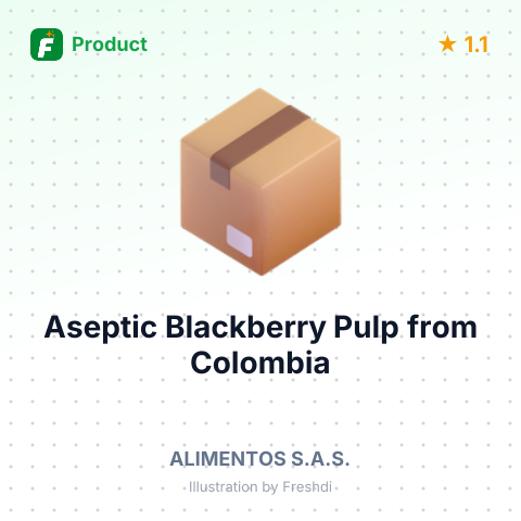 Aseptic Blackberry Pulp – summary card, no photo uploaded yet