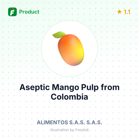Aseptic Mango Pulp – summary card, no photo uploaded yet