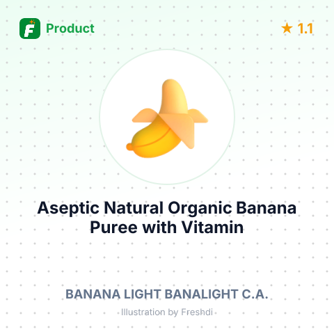Aseptic Natural Organic Banana Puree with Vitamin C – summary card, no photo uploaded yet