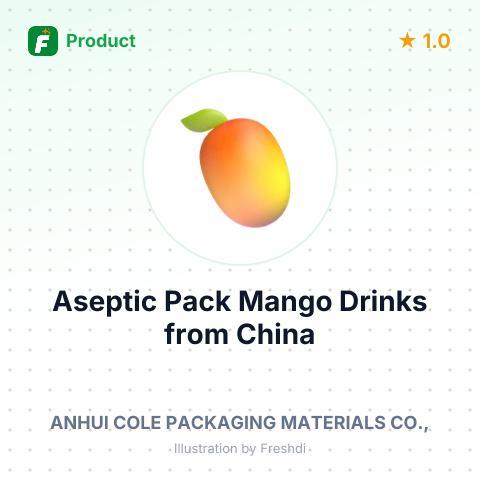 Aseptic Pack Mango Drinks – summary card, no photo uploaded yet