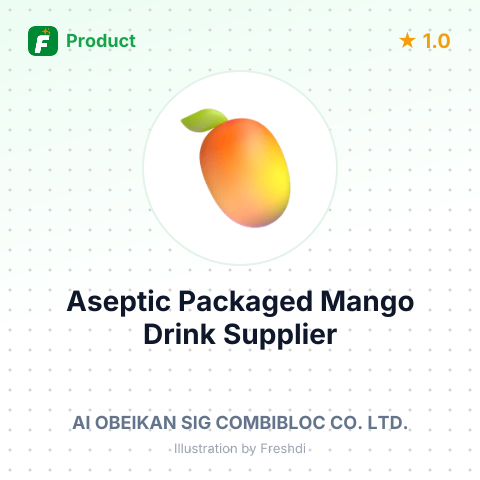Aseptic Packaged Mango Drink – summary card, no photo uploaded yet