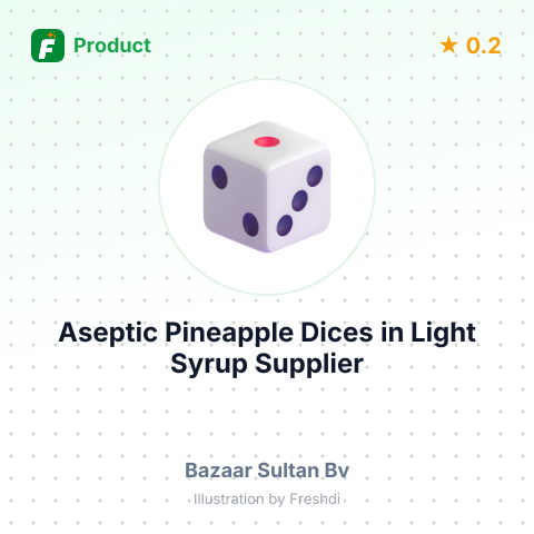 Aseptic Pineapple Dices in Light Syrup – summary card, no photo uploaded yet