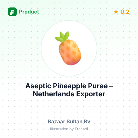 Aseptic Pineapple Puree – product summary card, no photo uploaded yet