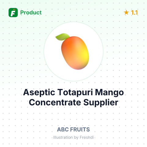 Aseptic Totapuri Mango Concentrate – summary card, no photo uploaded yet