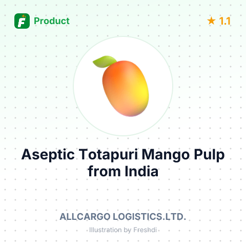 Aseptic Totapuri Mango Pulp – summary card, no photo uploaded yet