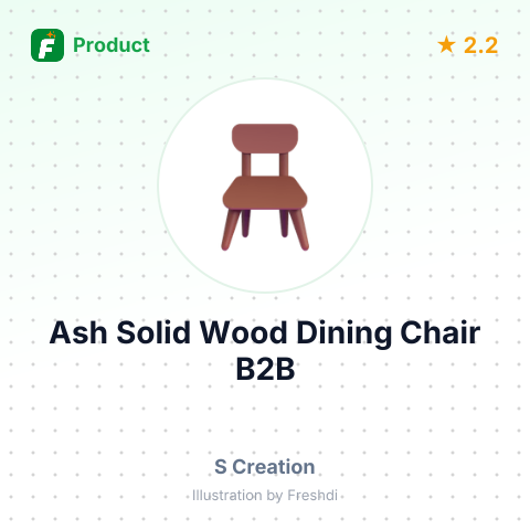 Ash Solid Wood Dining Chair – summary card, no photo uploaded yet
