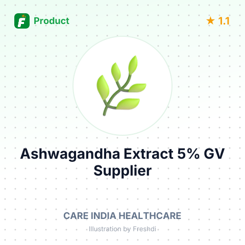 Ashwagandha Extract 5% GV – summary card, no photo uploaded yet