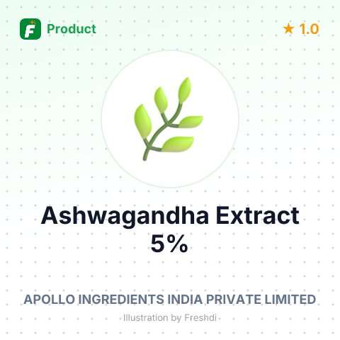 Ashwagandha Extract 5% – summary card, no photo uploaded yet