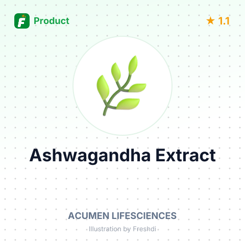 Ashwagandha Extract – summary card, no photo uploaded yet