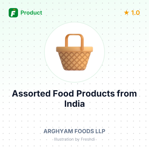 Assorted Food Products – summary card, no photo uploaded yet