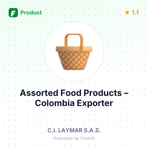 Assorted Food Products – summary card, no photo uploaded yet
