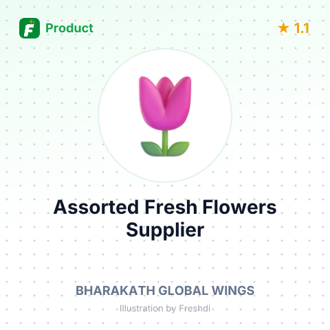 Assorted Fresh Flowers – summary card, no photo uploaded yet