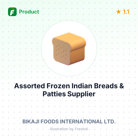 Assorted Frozen Indian Breads & Patties – summary card, no photo uploaded yet