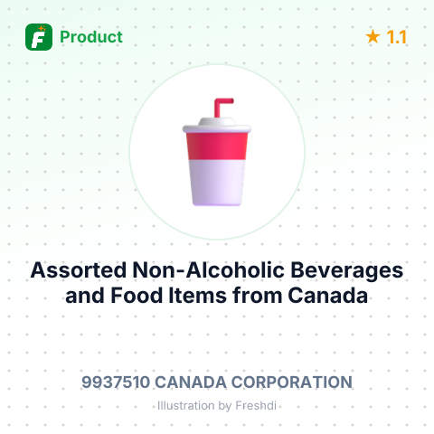 Assorted Non-Alcoholic Beverages and Food Items – summary card, no photo uploaded yet