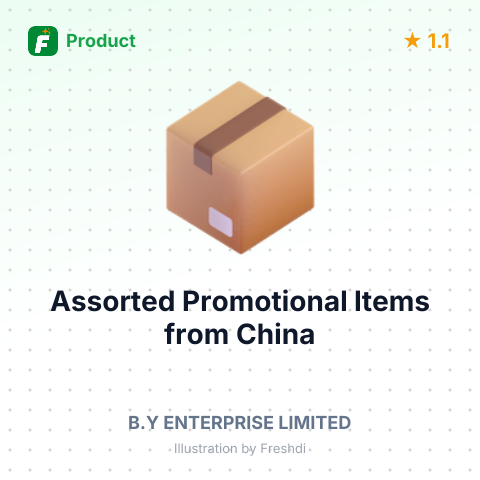 Assorted Promotional Items – summary card, no photo uploaded yet