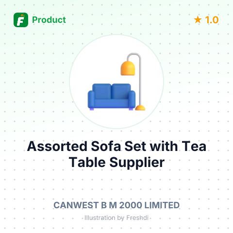 Assorted Sofa Set with Tea Table – summary card, no photo uploaded yet