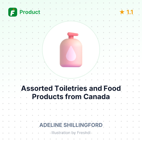 Assorted Toiletries and Food Products – summary card, no photo uploaded yet