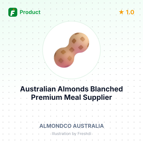 Australian Almonds Blanched Premium Meal – summary card, no photo uploaded yet