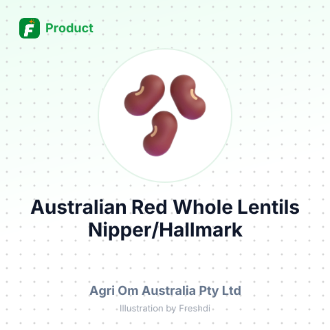 Australian Red Whole Lentils Nipper/Hallmark Variety – summary card, no photo uploaded yet