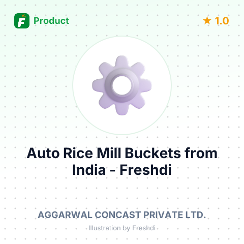 Auto Rice Mill Buckets – summary card, no photo uploaded yet