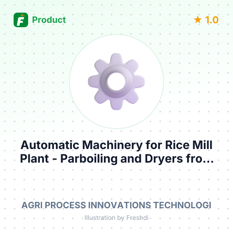 Automatic Machinery for Rice Mill Plant - Parboiling and Dryers – summary card, no photo uploaded yet
