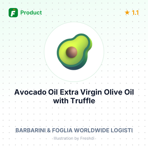 Avocado Oil, Extra Virgin Olive Oil with Truffle Flavor, Grapeseed Oil – summary card, no photo uploaded yet