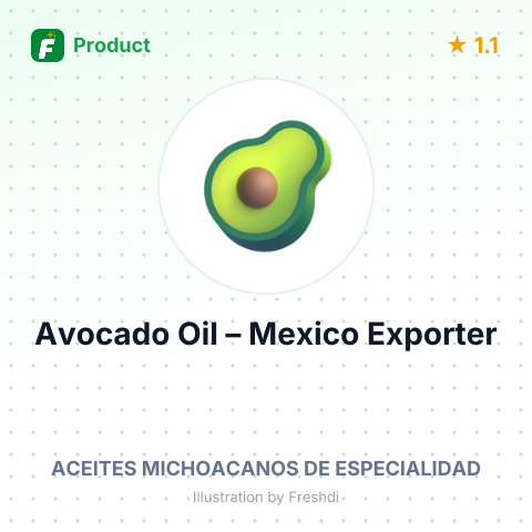 Avocado Oil – summary card, no photo uploaded yet