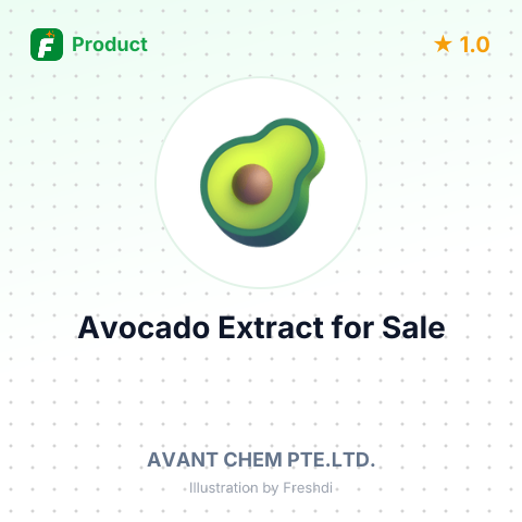 Avocado Plant Extract for Cosmetics – summary card, no photo uploaded yet