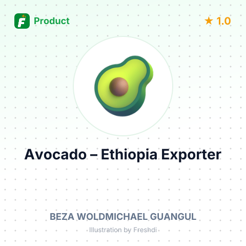 Avocado – product summary card, no photo uploaded yet