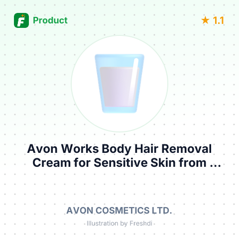 Avon Works Body Hair Removal Cream for Sensitive Skin – summary card, no photo uploaded yet