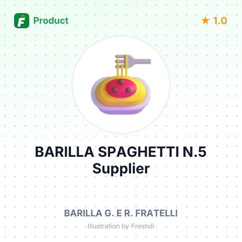 BARILLA SPAGHETTI N.5 – summary card, no photo uploaded yet