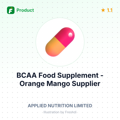 BCAA Food Supplement - Orange Mango – summary card, no photo uploaded yet