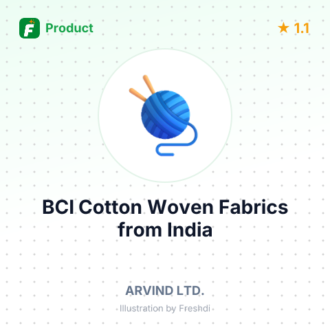 BCI Cotton Woven Fabrics – summary card, no photo uploaded yet