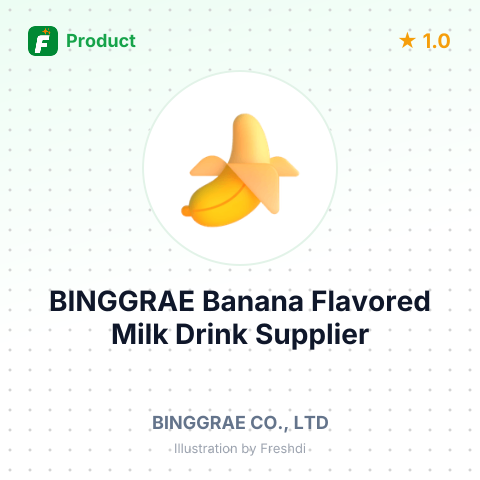 BINGGRAE Banana Flavored Milk Drink – summary card, no photo uploaded yet