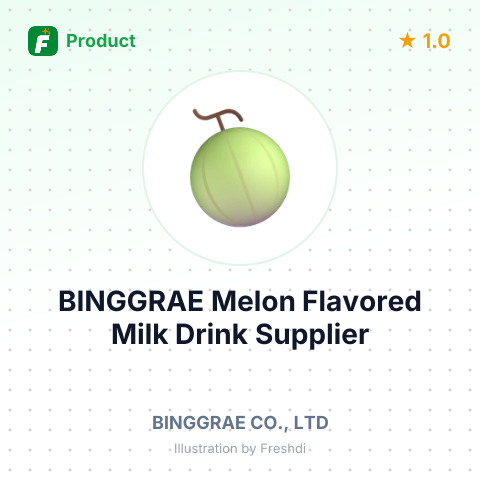 BINGGRAE Melon Flavored Milk Drink – summary card, no photo uploaded yet