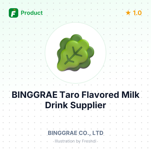 BINGGRAE Taro Flavored Milk Drink – product summary card, no photo uploaded yet