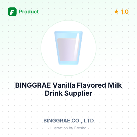 BINGGRAE Vanilla Flavored Milk Drink – summary card, no photo uploaded yet