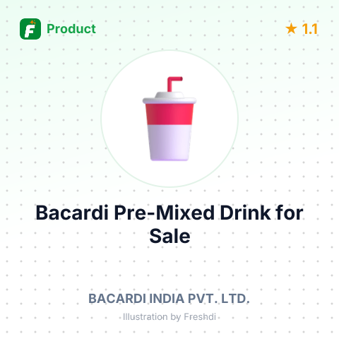 Bacardi Orange Alcoholic Pre-Mix – summary card, no photo uploaded yet