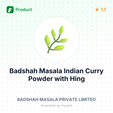 Badshah Masala Indian Curry Powder with Hing – summary card, no photo uploaded yet