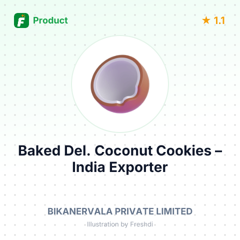 Baked Del. Coconut Cookies – summary card, no photo uploaded yet