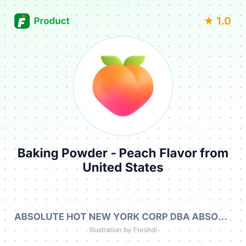 Baking Powder - Peach Flavor – summary card, no photo uploaded yet