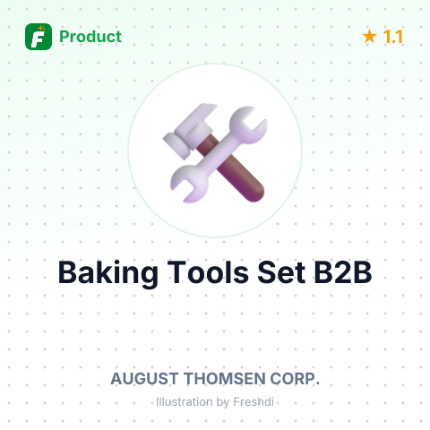 Baking Tools Set - Stainless Steel and Polypropylene Spatulas – summary card, no photo uploaded yet
