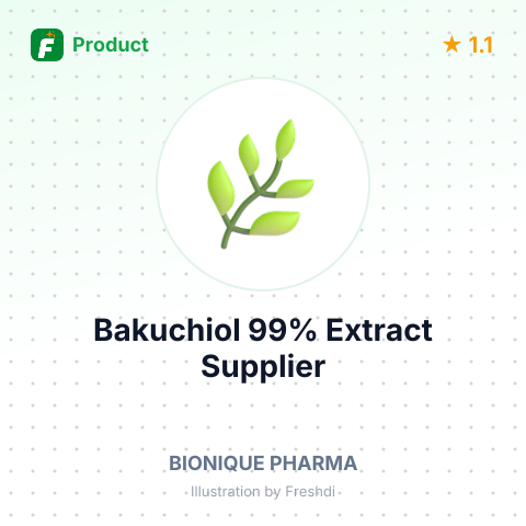 Bakuchiol 99% Extract – product summary card, no photo uploaded yet