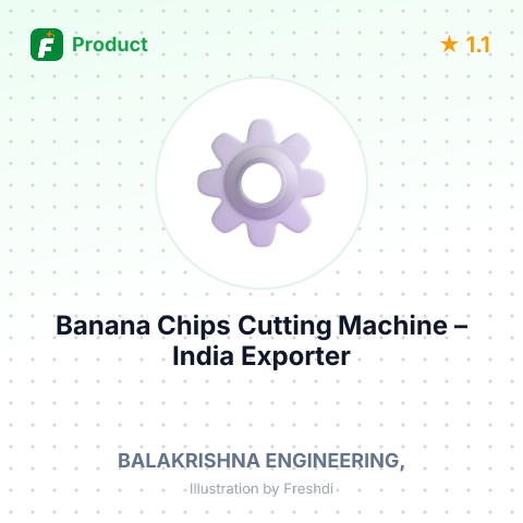 Banana Chips Cutting Machine – summary card, no photo uploaded yet