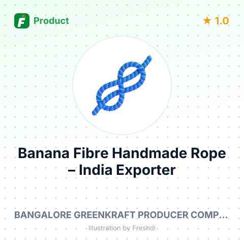 Banana Fibre Handmade Rope – summary card, no photo uploaded yet